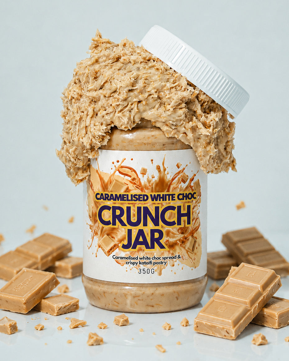 Caramelised White Choc (Caramilk Inspired) Crunch Jar | 350g