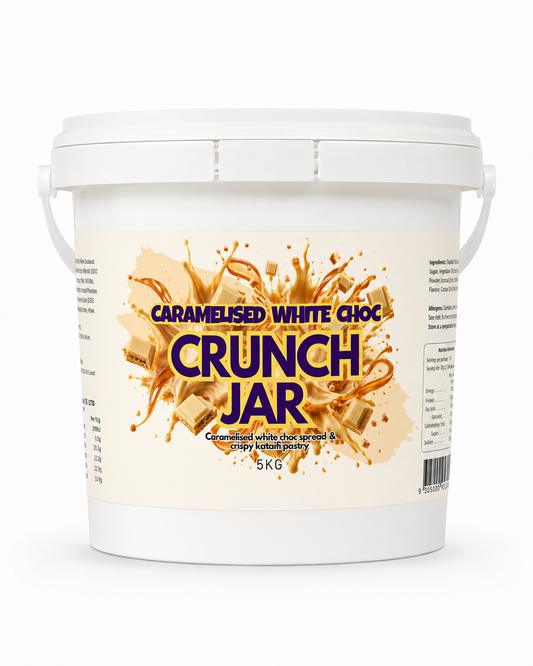 5KG Caramelised White Choc Crunch Jar